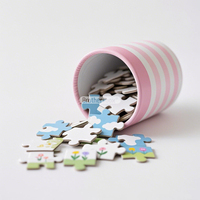 Haute qualité bricolage Puzzle jouet paysage photos papier dessin animé jouet Puzzles pour enfants âgés de 14 ans et plus