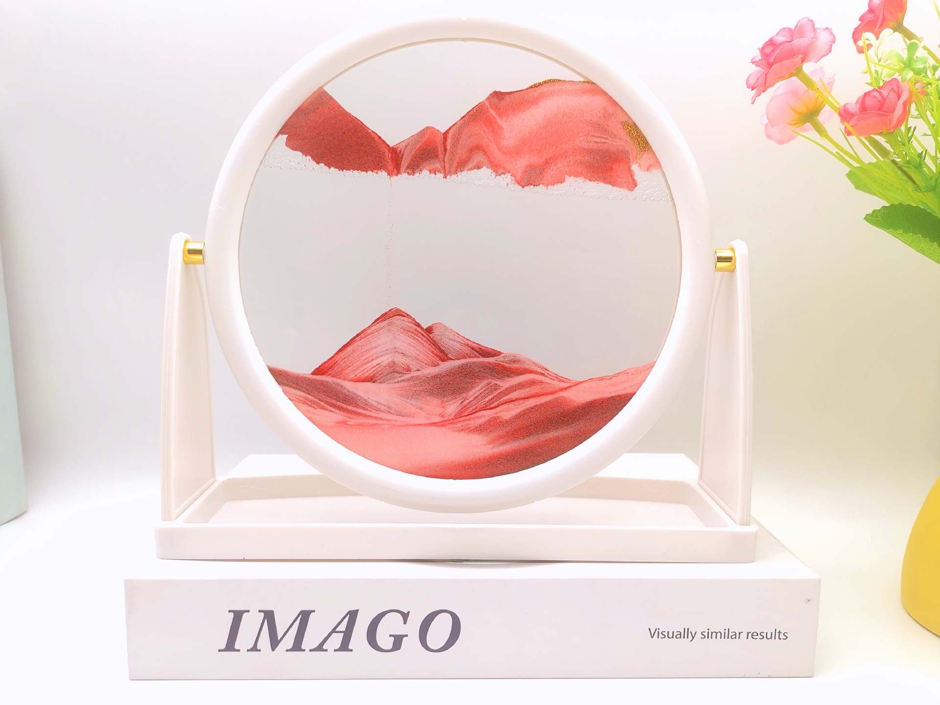 White frame 10 inch pink