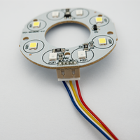 Module de carte LED à lumière blanche IR double 2835 pour caméra CCTV, entrée 5V, 39 x 39 mm, PCBA SMD, épaisseur de cuivre 1 oz, vision nocturne