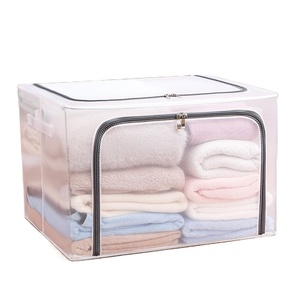 Fabric storage box quilt toy clothing bag dormitory folding and sorting box storage box household