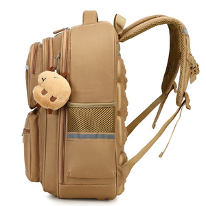 Lightweight Large Capacity School <b>Backpack</b> for Boys Girls Dirt Resistant Kapi Bala Capybara Design Schoolbag for Primary - Product Image 4