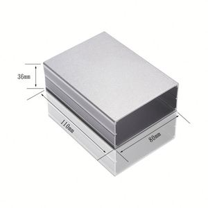 Circuit Board Split Body Electronics <b>Enclosures</b> Professional Custom IP54 Powder Coated Extrusion Aluminum Alloy Project Box Case - Product Image 1