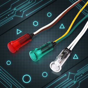 יצרנים סיטונאיים של נורות איתות <span class=keywords><strong>LED</strong></span>, נורות חיווי צבעוניות בהתאמה אישית עם חוטים - Product Image 1