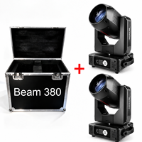 Luz Móvil de Cabeza de Haz de 380W, Luces LED Móviles para DJ, Luces de Escenario DMX, Doble Prisma 540 °   Escaneo