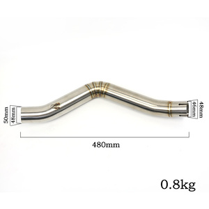 <span class=keywords><strong>Tubo</strong></span> <span class=keywords><strong>de</strong></span> enlace medio, Conector <span class=keywords><strong>de</strong></span> <span class=keywords><strong>escape</strong></span> intermedio <span class=keywords><strong>para</strong></span> <span class=keywords><strong>Akrapovic</strong></span> Benelli TRK502 - Product Image 2