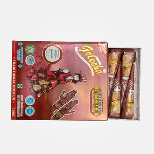 Cono de Mehandi color cobre-vino, pasta de henna suave lista para usar para diseños de manos en bodas y festivales. - Product Image 2