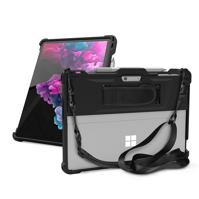 For Microsoft Surface Pro 9 10 11 Case with Hand&Shoulder Strap Compatible with Type Cover Keyboard