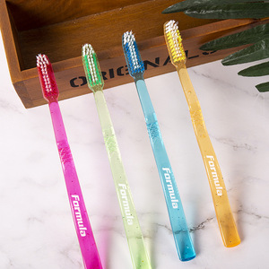 Cepillo <span class=keywords><strong>de</strong></span> <span class=keywords><strong>Dientes</strong></span> Desechable <span class=keywords><strong>de</strong></span> Nylon <span class=keywords><strong>Transparente</strong></span> con Cerdas Medianas, Empaquetado Individual, <span class=keywords><strong>Precio</strong></span> Económico <span class=keywords><strong>de</strong></span> Fábrica China - Product Image 3