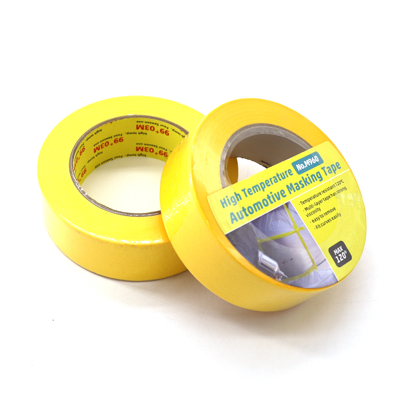 Heat-Resistant High Tack Automotive Masking Tape Adhesive Paper & Film Product