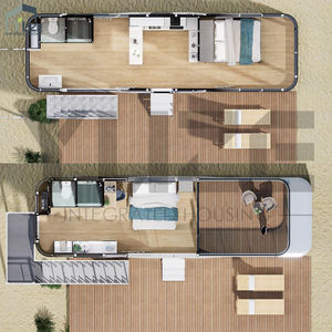 मैसन कैप्सूल 3 चैंबर्स सैंडविच पैनल फ्यूचरिस्टिक स्पेस कैप्सूल हाउस डबल लेयर 3 बेडरूम - Product Image 3