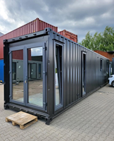 Maison Modulaire Préfabriquée de Luxe Industrielle Durable de 40 pieds – Conteneur d'Expédition Préfabriqué Écologique avec Salon Intégré
