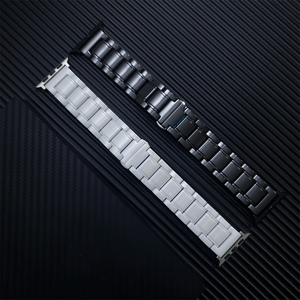 <span class=keywords><strong>Bracelet</strong></span> en céramique de luxe pour iWatch 8 <span class=keywords><strong>7</strong></span> 6 3 42/44/45mm <span class=keywords><strong>Bracelet</strong></span> hommes et femmes lien ceinture bracelets pour <span class=keywords><strong>Apple</strong></span> <span class=keywords><strong>Watch</strong></span> Ultra 8 bande 49mm - Product Image 5
