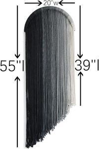 Personnaliser Macramé Tenture Murale Teint Dip 100% Coton Tissu Décor pour Salon Chambre Moderne 20 Pouces En Gros - Product Image 4