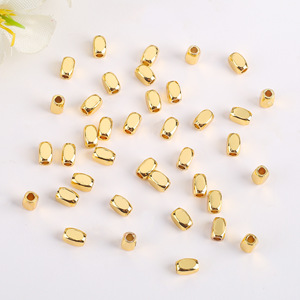 Perles d'espacement rectangulaires plaquées or 18 carats, couleur inaltérable, pour la fabrication de bijoux DIY, bracelets, colliers, fournitures d'artisanat - Product Image 3