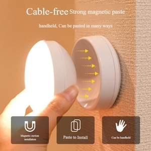 LED Creative Induction <b>Motion</b> <b>Sensor</b> <b>Light</b> 360 Rotation Rechargeable Wall Lamp <b>Light</b> for Bedside Staircase - Product Image 3