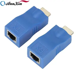 ตัวขยายเครือข่าย HDMI RJ45ขายดี30ม.,ตัวแปลงสาย HDMI เป็น RJ45ตัวแยกสัญญาณโดย Cat 5e Cat 6 1080P