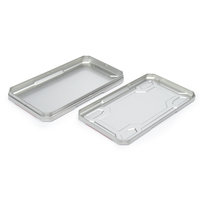 Boîte en métal rectangulaire de petite taille de haute qualité, styles personnalisés de différentes couleurs, pour disque dur et emballage USB, boîte en étain