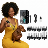 Tondeuse Électrique Professionnelle JXANRY pour Animaux de Compagnie, Coupe-Poils pour Chiens et Chats, Outil de Toilettage Sûr en Acier Inoxydable avec Affichage Numérique
