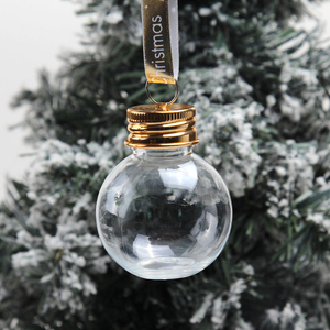 50ml, 100ml, 150ml, 200ml plastic PET ring-top round ball-shaped bottles, light bulbs bottles, Christmas decoration bottles - Product Image 5