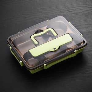 304 Stainless Steel Insulated BPA-Free Portable Student <b>Lunch</b> <b>Box</b> Sealed Children's Meal Tray with Fast Food <b>Compartment</b> - Product Image 5