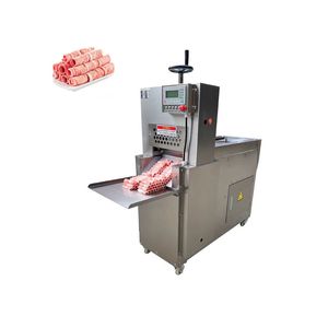Professional Frozen Meat Slicing Machine Meat Roll Maker <b>BBQ</b> Cutter Equipment - Product Image 5