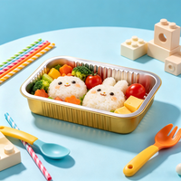 Barquette rectangulaire jetable en aluminium, multi-usages, pour cuisson, grillades, four, qualité alimentaire, contenant alimentaire à emporter