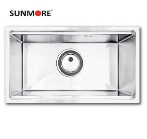 Évier de cuisine moderne en acier inoxydable mat, double bac profond, pour rénovation de cuisine d'appartement, vente en gros - Product Image 3