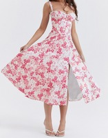 Vestido Largo de Verano de Alta Gama, Estilo Camisola, Estilo Elegante, Estilo Francés, Multicolor, Venta al por Mayor, Vestidos Casuales