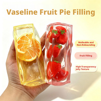 Jouet à presser Vaseline Fruit, bâtonnet de gelée transparent, jouet de décompression simulé fraise, créatif à presser à la main, fait main
