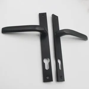 Casement window handle black pull door handle with lock Aluminum Alloy Upvc door & window hardware handles