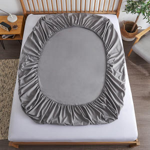 Protège-matelas, chapeau de lit en pur coton <span class=keywords><strong>housse</strong></span> de protection antidérapante givrée d'une seule pièce <span class=keywords><strong>housse</strong></span> de matelas antidérapante pour hôtel hôtel - Product Image 1