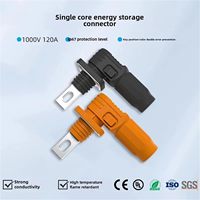 Connecteurs d'alimentation robustes pour stockage d'énergie, vente directe usine, 120A 25MM², contacts en cuivre argenté scellés, IP67, nylon