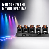 Barre de projecteurs mobiles 5x80W 500W Infinite Tornado Matrix Bar RGBW Pixel RGB Ring Zoom Beam DMX512 IP20 pour scène