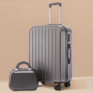 Gift Custom Factory Wholesale Waterproof Hardshell Spinner Luggage Set Detachable Cosmetic Organizer <b>Suitcase</b> Unisex Travel TSA - Product Image 1