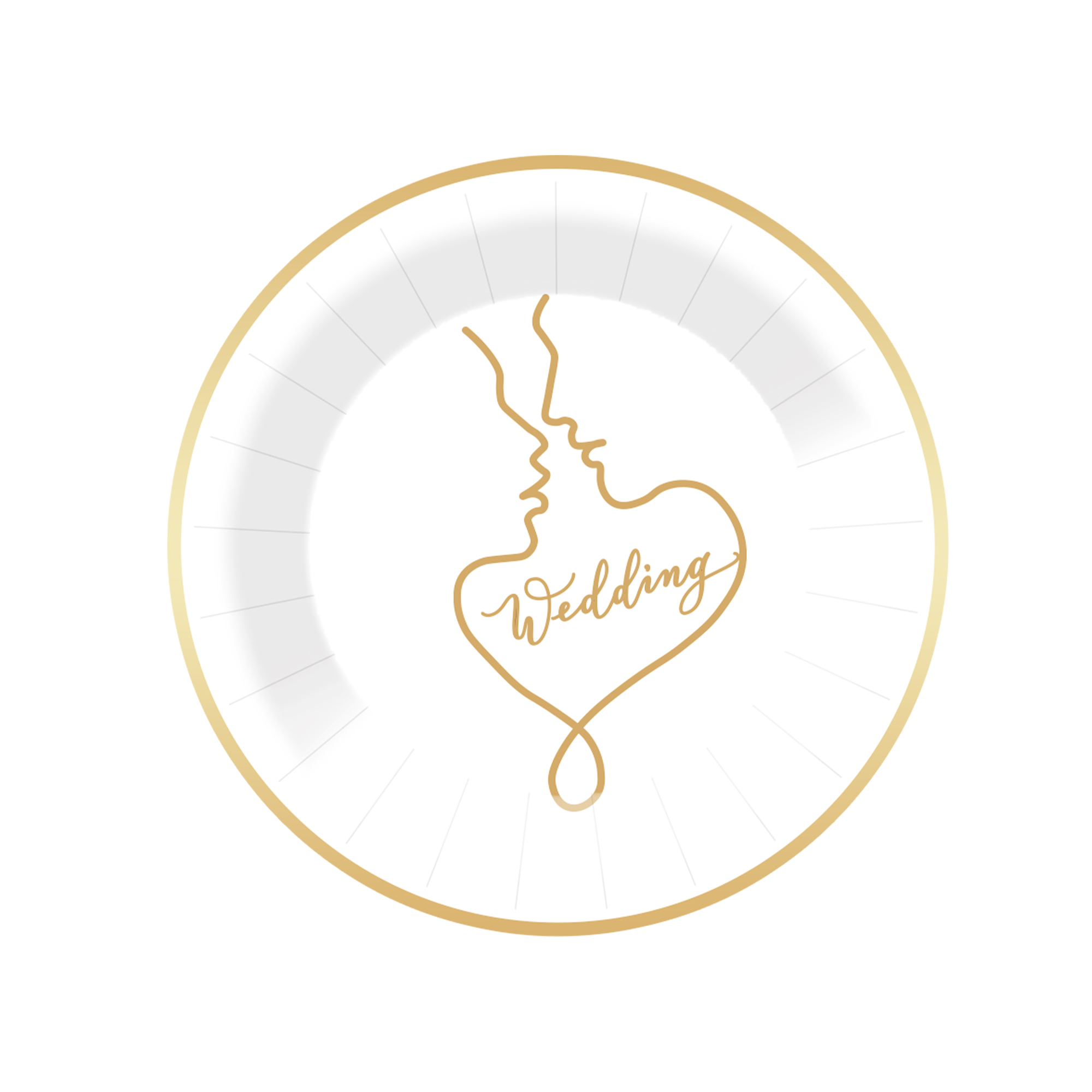 Plato de papel de 9 pulgadas * 8 piezas