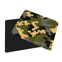 Grand tapis de souris gaming sur mesure, antidérapant en caoutchouc, tapis de bureau étendu pour clavier, bords cousus, camouflage tactique, pour PC