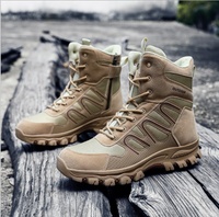 Bottes tactiques respirantes de grande taille, résistantes à l'usure, pour l'entraînement en extérieur, bottes hautes
