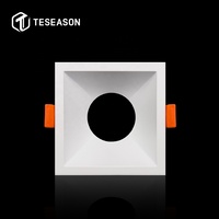 TN080S1 Aro Downlight Gu10 Fixations Support Module carré Fix Embedded LED Die-casting Alu DOWNLIGHT Cadre de montage encastré