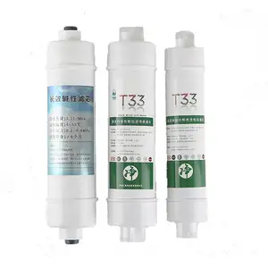 T33 Cartridge Filter air Alkaline batu Mineral Filter air untuk rumah keramik Bio Media Filter air Mineral Cartridge