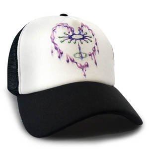 Casquette Trucker 5 Panneaux avec Logo Imprimé Cœur par Transfert Thermique, Dos en Maille, Fermeture Snapback pour Hommes, Idéale pour l'Extérieur en Été, Faible MOQ, Expédition Rapide, Haute Qualité - Product Image 3