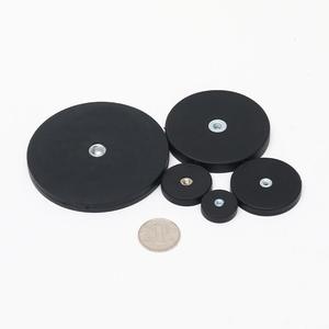 26lbs neodymium גומי מצופה ניאו מגנטים בסיס מגנטים חזק מגנטים שחור כדור הארץ הנדיר אור - Product Image 3