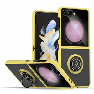 Étui antichoc anneau support couverture de téléphone pour Samsung Galaxy Z Flip 7 givré translucide couverture Z Flip <span class=keywords><strong>6</strong></span> 5 doux pour la peau dos mat - Product Image 5