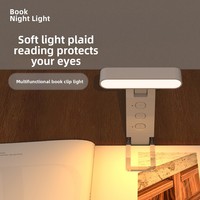 Lampe de lecture USB à clipser la plus vendue, marque-page lumineux pliable, lampe de lecture LED portable rechargeable, pince de livre, protection des yeux