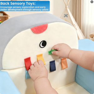 เก้าอี้เสริมกิจกรรมสำหรับเด็กเล็กพร้อมเบาะโฟมสำหรับโต๊ะอาหารหรือเก้าอี้  หมอนรองนั่งสำหรับเด็กเพื่อการเล่นและการเรียนรู้ - Product Image 6