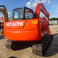 Mini-excavatrice Hitachi ZX70 d'occasion de 7 tonnes haute performance, prête à être expédiée, prix abordable, pour le monde entier