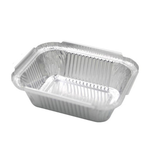 Conteneur à emporter rectangulaire en aluminium jetable résistant aux hautes températures pour l'extérieur - Product Image 1