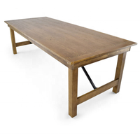 Table pliante en bois de haute qualité pour ferme, table pliante en bois pour événements, location de mariage, fête