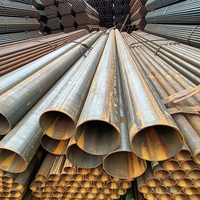 Tuyau en acier au carbone soudé ERW Q235B Q355B de grand diamètre pour la structure de pipeline d'eau et de gaz – Vente en gros