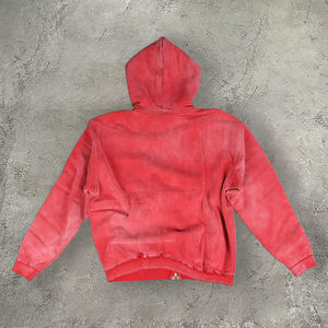 Ensemble sweat à capuche et pantalon de survêtement pour homme en tissu éponge épais, fermeture éclair, tissu respirant écologique, poche, vêtements de sport d'hiver - Product Image 4