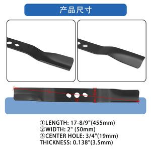 Cuchilla de repuesto para cortacésped A18319 831945518559, color negro, accesorios para usuarios de cortacésped - Product Image 5